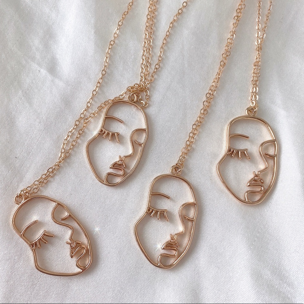 RESTOCKED! open face necklace (buy 1 get two free!!!)
